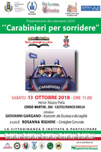 Presentazione calendario Carabinieri per sorridere